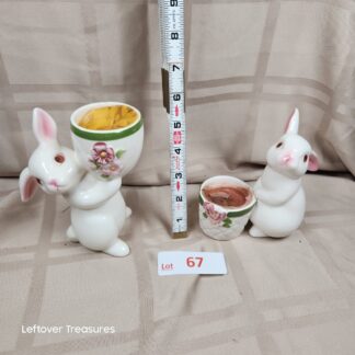 e67- Bunny Candle Holders