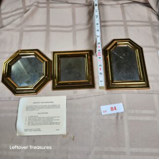 e84- vintage wall mirror set