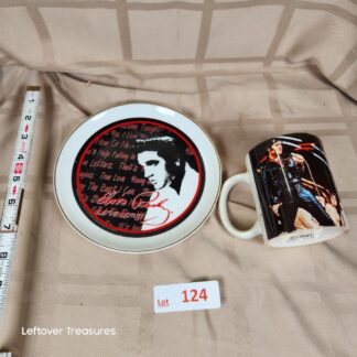 e124- Licensed Elvis Mug and Plate