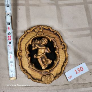 e130- vintage Rossini ceramic cherub wall plaque