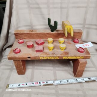 e145- vintage playskool workbench