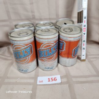 e156- Billy Beer Cans. President Jimmy Carters Brother. Empty Cans