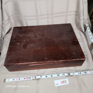 e183- Antique Mahogany Flatware Box