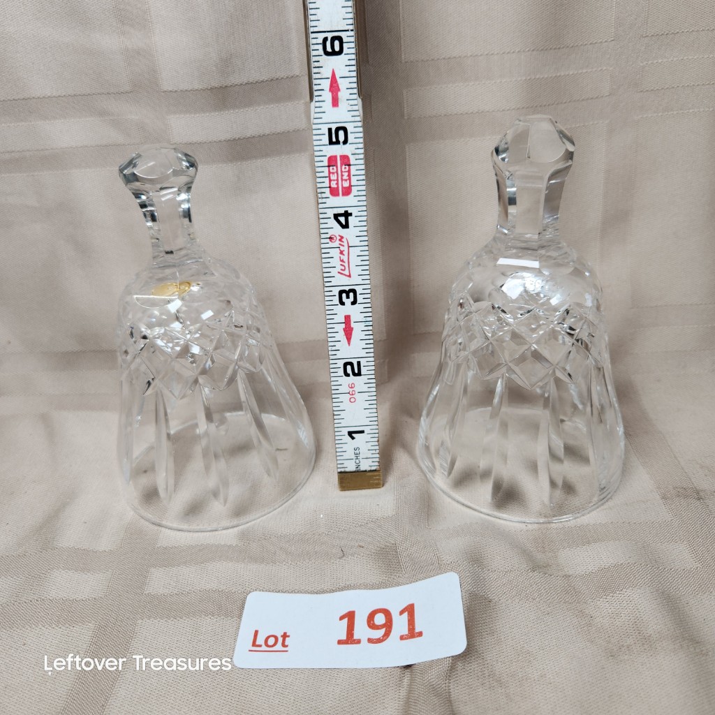 e191- Waterford Crystal Bells