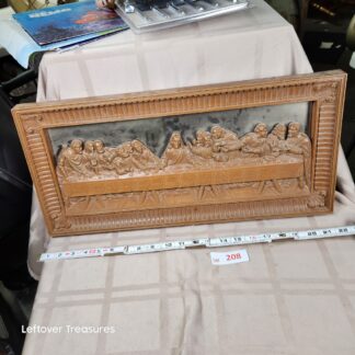 e208- vintage Homco The Last Supper 3D wall plaque