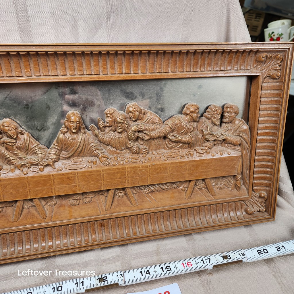 e208- vintage Homco The Last Supper 3D wall plaque - Image 3