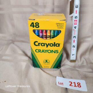 e218- 1980s 48-count box of Crayola Crayons