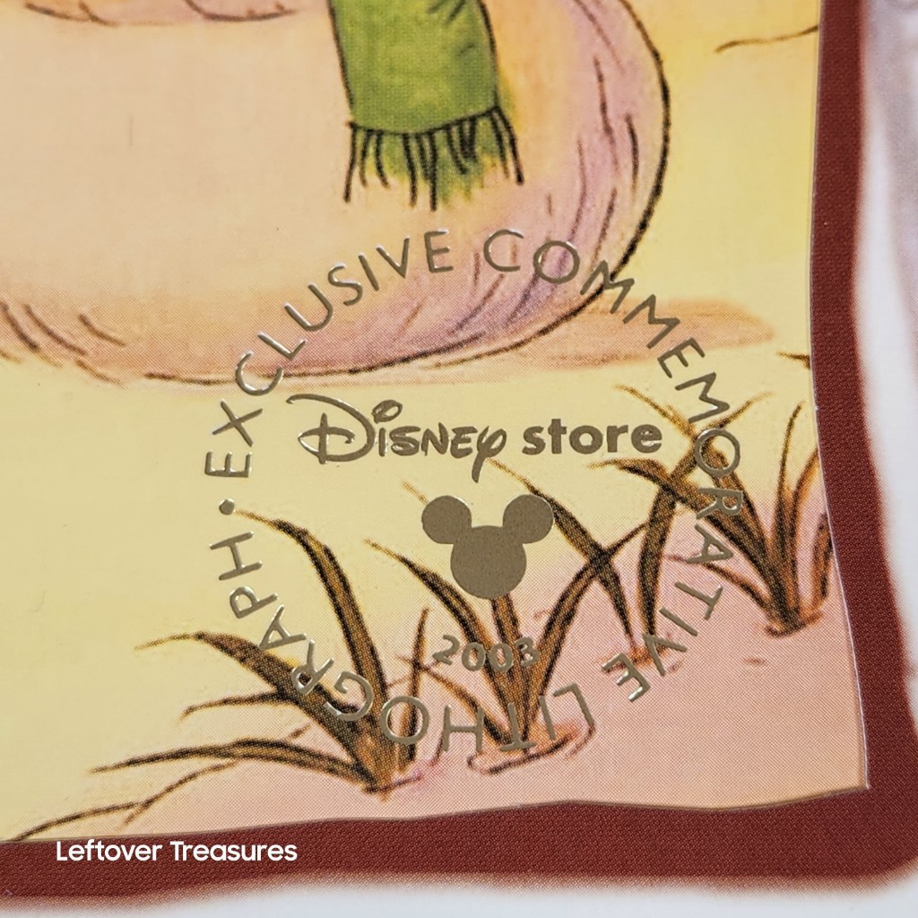 e220- Walt Disney Store commemorative lithograph piglets Big Movie - Image 2